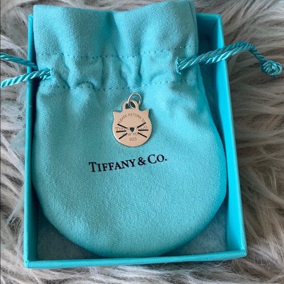 Tiffany Cat Tag Charm 